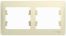 GSL000202 Рамка 2- постовая горизонтальная (бежевый) (30шт/уп),