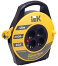 Катушка УК10 4 места 2P+PE/10м 3х1,0мм2 "Industrial" IEK