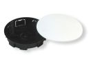 Коробка для скрытого монтажа 70x14мм под штукатурку пластик черный с крышкой ip20 HEGEL 11 серия