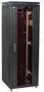 ITK Шкаф сетевой 19" LINEA N 18U 600х600 мм стеклянная передняя дверь черный
