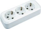 Колодка Navigator 61 584 NCA-BL01-03-E-WH 3гн с/з АБС пластик,