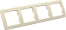 Р404-01 Рамка четырёхместная, скрытой установки, цвет слоновая кость