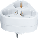 Разветвитель Navigator 94 693 NAD-S-3E-WH 3 гн. (треугольник) с/з,
