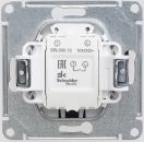 GSL000813 Выключатель 1кл. с/у с подсветкой 10А (шоколад, б/рамки),