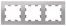 ATN000303 3-п. РАМКА, универсальная, АЛЮМИНИЙ; Страна ввоза - РОССИЯ