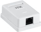 ITK Настенная инф. розетка RJ45 кат. 6 UTP 1-порт