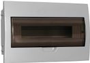 Корпус пластиковый ЩРВ-П-18 черн. прозр. дверь IP41 GENERICA