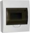 Корпус пластиковый ЩРН-П-8 черн. прозр. дверь IP41 GENERICA