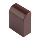 Заглушка (40х25) (4 шт) темное дерево EKF-Plast