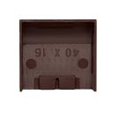 Заглушка (40х16) (4 шт) темное дерево EKF-Plast