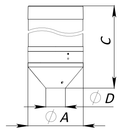 COLOSS TOP LED 30W RW 830 RAL9005