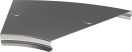 Крышка на угол (поворот) для лотка: 45° 263.5ммx151.5мм сталь цвет светло-серый IEK ESCA