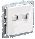 BRITE Роз. комп. 2-ая RJ45 кат.5E РК10-2-БрБ бел. IEK