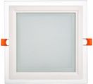 Светильник LED ДВО 1625 со стекл. квадр. 18Вт 4000К IP20 IEK