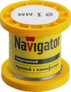 Припой Navigator 93 079 NEM-Pos02-63K-1-K50 (ПОС-63, катушка, 1 мм, 50 гр)