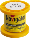 Припой Navigator 93 080 NEM-Pos02-63K-1.5-K50 (ПОС-63, катушка, 1.5 мм, 50 гр)