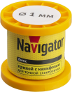 Припой Navigator 93 082 NEM-Pos02-61K-1-K100 (ПОС-61, катушка, 1 мм, 100 гр)
