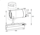 ART SHAPE/T 20W D60 9730 BK DIM