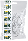Скоба 14мм плоская пластиковая (100шт) IEK