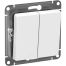 Выключатель 2-кл. Atlasdesign Aqua IP44 (сх. 5) 10AX механизм бел. SchE ATN440151,.
