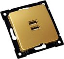 РС-USB-420-07 Розетка "Мастер" USB, С/У, механизм, цвет золото