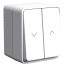 Выключатель для жалюзи 2-кл. AtlasDesign PROFI IP54 2хсх.4 бел. SE ATN540119,.