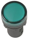 Лампа AD16DS(LED)матрица d=16мм зеленый 12В AC/DC