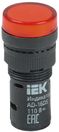 Лампа AD16DS(LED)матрица d16мм красный 24В AC/DC IEK