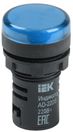 Лампа AD22DS(LED)матрица d22мм синий 230В AC/DC IEK