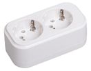 Розетка переносная разб. К02 2 места CLASSIC IEK