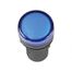 Лампа AD22DS(LED)матрица d22мм синий 230В AC/DC IEK