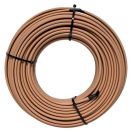 Кабель нагревательный саморегулирующийся 65°C 10Вт/м коричневый для обогрева труб EKF