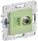 SKANDY Роз. двойная TV+RJ45 кат.5E SK-A14M мятн. IEK