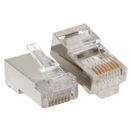 Коннектор RJ-45 TERACOM PRO экранированный 8P8C 30мкд Cat.6 (упак.20шт),