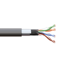 Кабель витая пара TERACOM PRO Cat.5E F/UTP 4 пары solid внешний 24AWG оболочка LDPE цвет черный (упак. 305м)