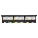 Патч-панель TERACOM PRO 19'' Cat.5E 1U полный экран STP 24 порта RJ-45 Dual IDC с органайзером