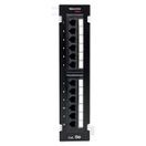Патч-панель настенная TERACOM PRO Cat.5E неэкранированная UTP 12 портов RJ-45 Dual IDC