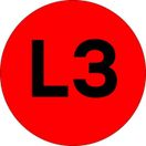 Наклейка "L3" d=20 EKF PROxima,