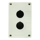 Корпус КП102 пластиковый 2 кнопки белый EKF PROxima,