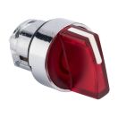 Селекторный переключатель 2-позиц. с рукояткой цвет красный 22мм с подсветкой, с фиксацией, IP54 EKF XB4