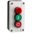 Кнопочный пост NP2-B363, 3 кнопками 1НО+1НЗ (R)