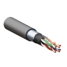 Кабель витая пара TERACOM Cat.5E F/UTP 4 пары solid внешний оболочка LDPE цвет черный (упак. 305м)