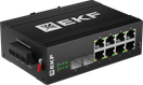 Промышленный управляемый коммутатор уровня L2 ML2-2GX/SFP-8GTP, 2 порта 1000Base-X SFP, 8 портов 10/100/1000Base-T(X) RJ45 c PoE, монтаж на динрейку TSX EKF