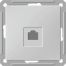 W59 РОЗЕТКА компьютерная RJ45 кат.5Е, механизм, МАТОВЫЙ ХРОМ