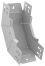 ESCA 7 Поворот верт. внутр. 90град 100х100-2,0 RAL 9016 IEK