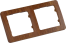 Р402-05 Рамка двухместная, скрытой установки, цвет дуб