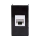 Розетка компьютерная 1-м 1мод. Viva RJ45 кат.5E черн. DKC 45238,