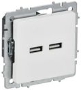 BRITE Роз. USB A+A 3,1А РЮ10-1-БрАБ а/б IEK