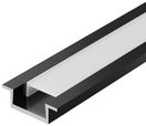 Профиль алюм. для LED ленты 2207 трап. 2м к-т опал черн. IEK