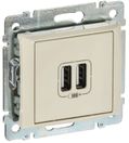 VALENA DIY Розетка USB A+A 15Вт слоновая кость